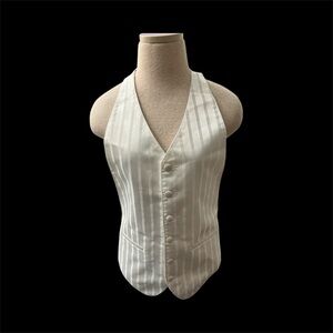 Unisex Classic Cream Striped Vest